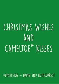 Tap to view Cameltoe Kisses Christmas Card