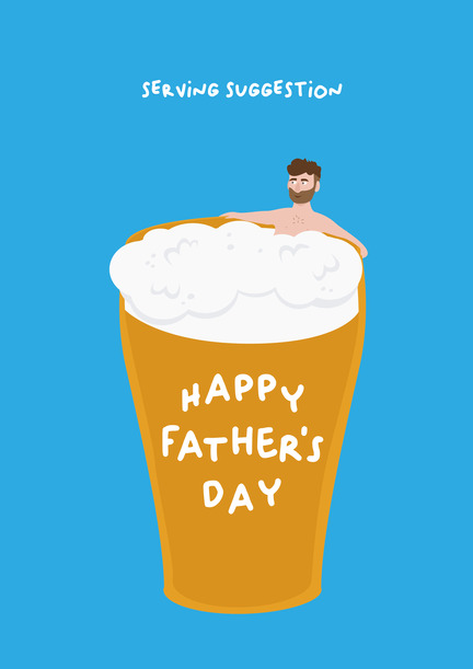 Serving Suggestion  Father's Day Card