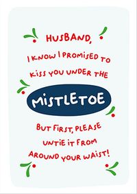 Tap to view Husband Mistletoe Christmas Card
