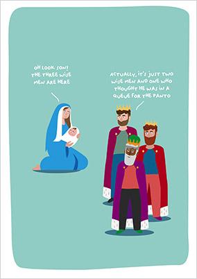 3 Wisemen Funny Christmas Card