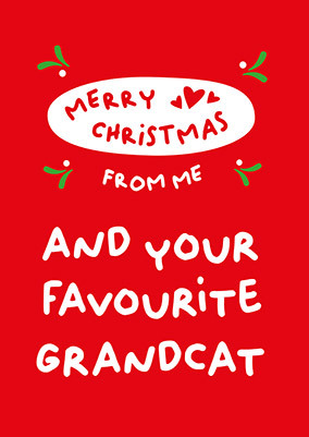 From Your Fav Grandcat Christmas Card