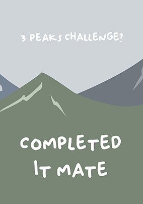 Three Peaks Challenge? Birthday Card