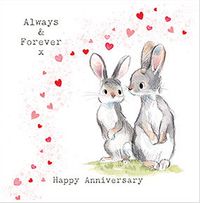 Tap to view Always and Forever Bunnies Anniversary Card