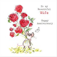 Wife Mouse Anniversary Card