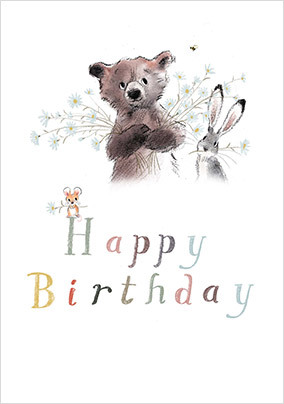 Daisy Bouquet Birthday Card