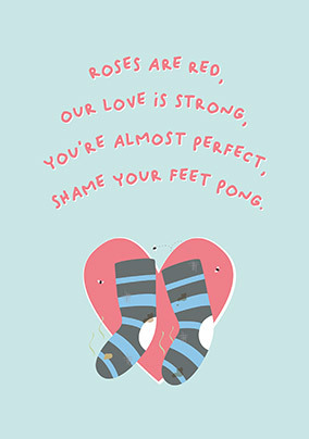 Shame Your Feet Pong Card