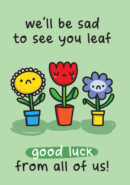 See You Leaf Leaving Card | Funky Pigeon