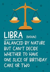 Tap to view Balanced Libra Birthday Card