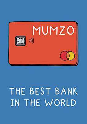 Mum Best Bank Mothers Day Card