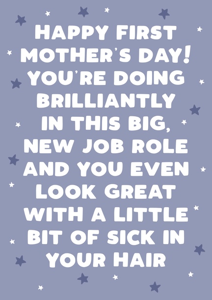 New Mum First Mother's Day Card