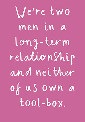 Two Men in a Long Term Relationship Card