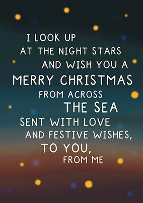 The Night Stars Across the Miles Christmas Card