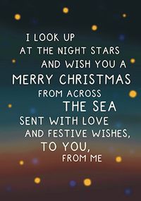 Tap to view The Night Stars Across the Miles Christmas Card