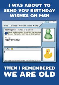 MSN Birthday Card
