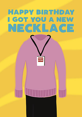 New Necklace Birthday Card