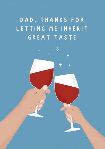 Dad Inherit Great Taste Father's Day Card