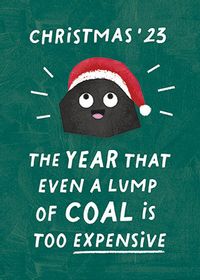 Tap to view Coal too Expensive Christmas Card