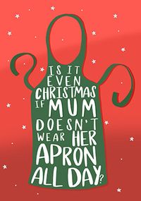 Tap to view Mum Apron Christmas Card