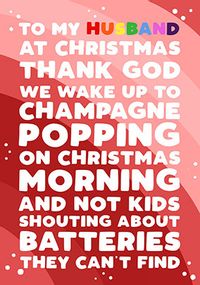 Tap to view Husband Thank Goodness Christmas Card