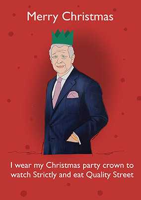 Party Crown Christmas Card