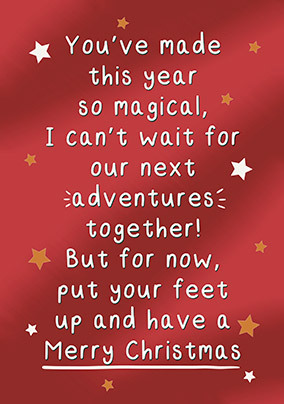 Made this Year so Magical Christmas Card