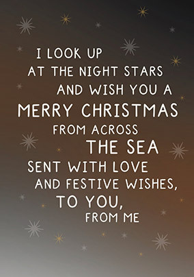 Merry Christmas From Across the Sea Card