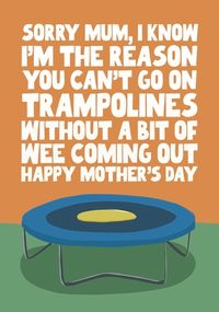 Tap to view Mum Trampolines Mother's Day Card