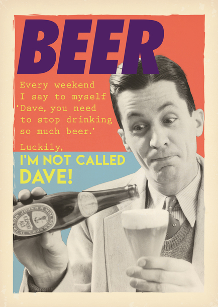 Not Called Dave Birthday Card
