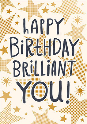 Happy Birthday Brilliant You Starry Card