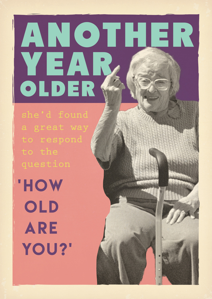 How Old Are You Birthday Card