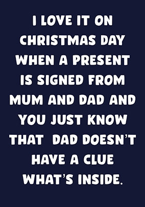 Mum and Dad Christmas Card