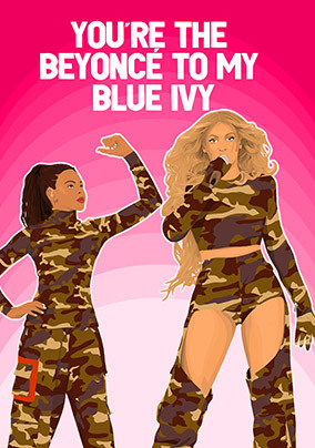 The Bey to My Ivy Spoof Birthday Card