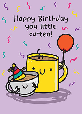 Cu-Tea Birthday Card