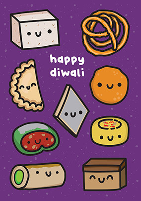 Happy Diwali Pastries Card