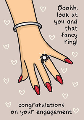 Oooh Fancy Ring Engagement Card
