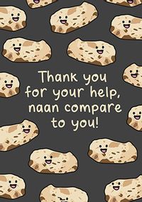 Tap to view Naan Compare to You Thank You Card