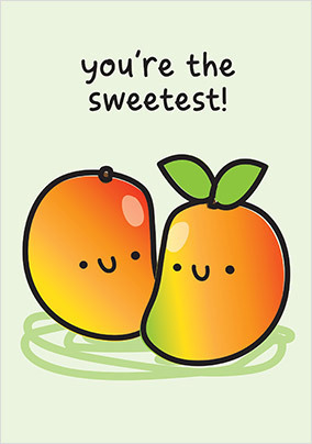 You're The Sweetest Mango Thank You Card