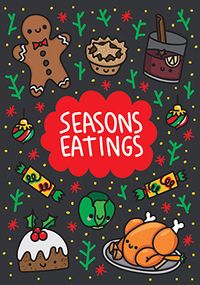 Season's Eatings Christmas Card