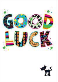 Tap to view Black Cat Good Luck Card