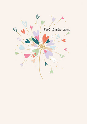 Feel Better Soon Flower Card