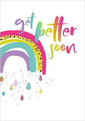 Get Better Soon Rainbow Card
