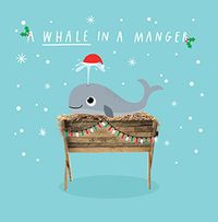 Tap to view Whale in a Manger Christmas Card