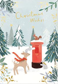 Christmas Wishes Forest Letterbox Card