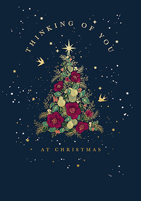 Thinking of You Christmas Tree Card
