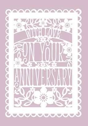 With Love Anniversary Card