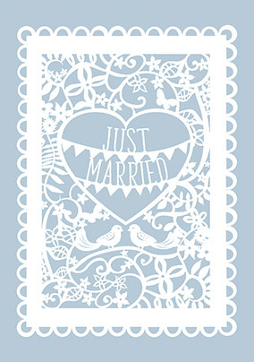 Just Married Wedding Card