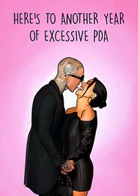 Another Year of Excessive PDA Anniversary Card