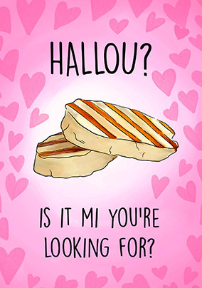 Hallou is it Mi Anniversary Card