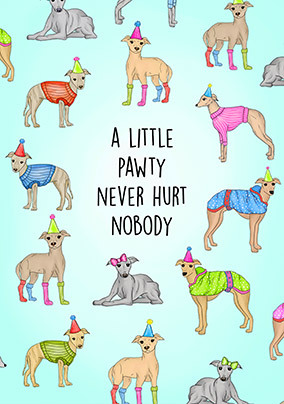A Little Pawty Birthday Card