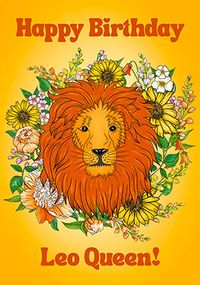 Tap to view Leo Queen Birthday Card